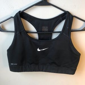 Nike Woman’s Black Dry-Fit Sports Bra-Size M